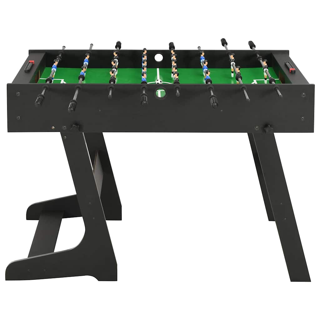 vidaXL Folding Football Table 121x61x80 cm Black