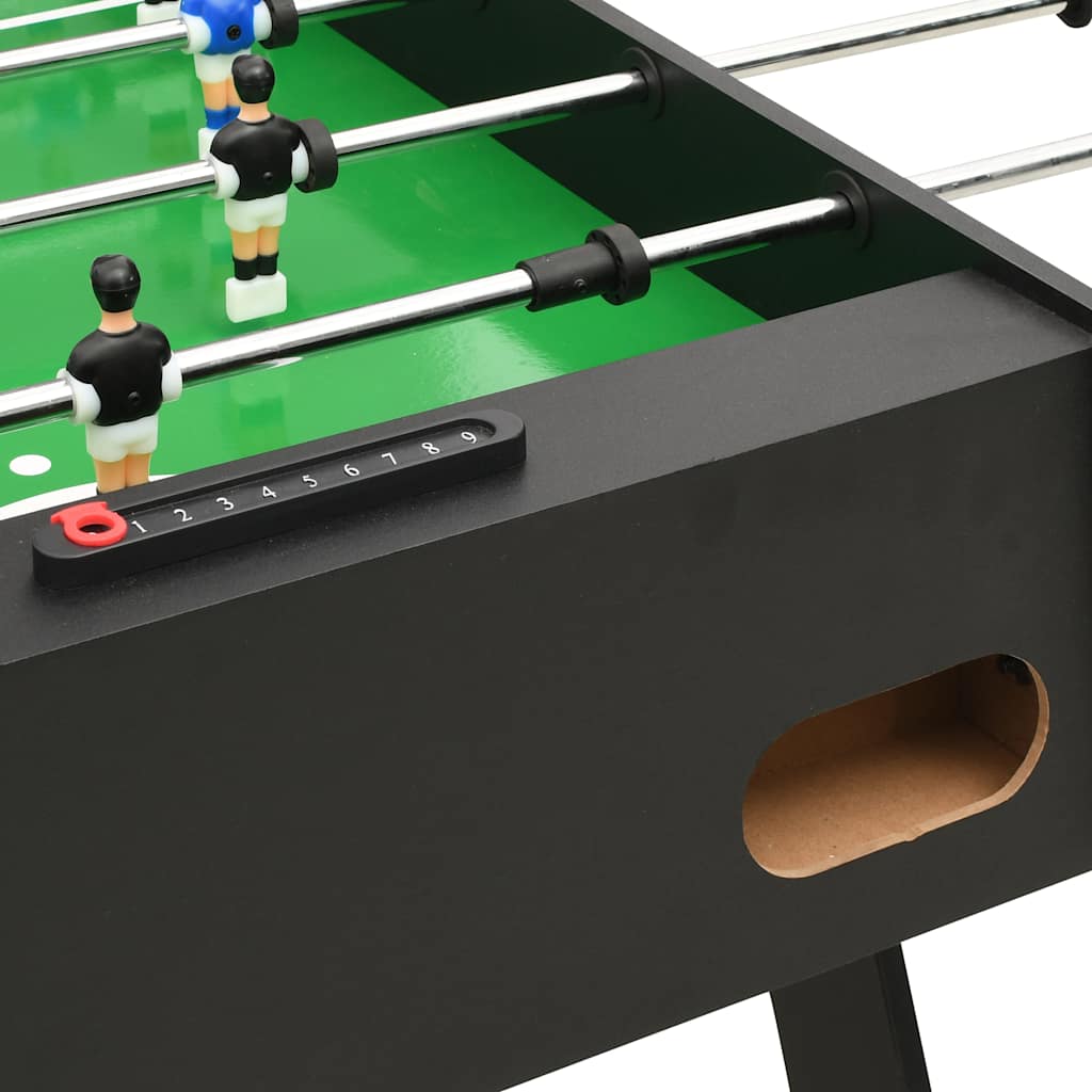 vidaXL Folding Football Table 121x61x80 cm Black