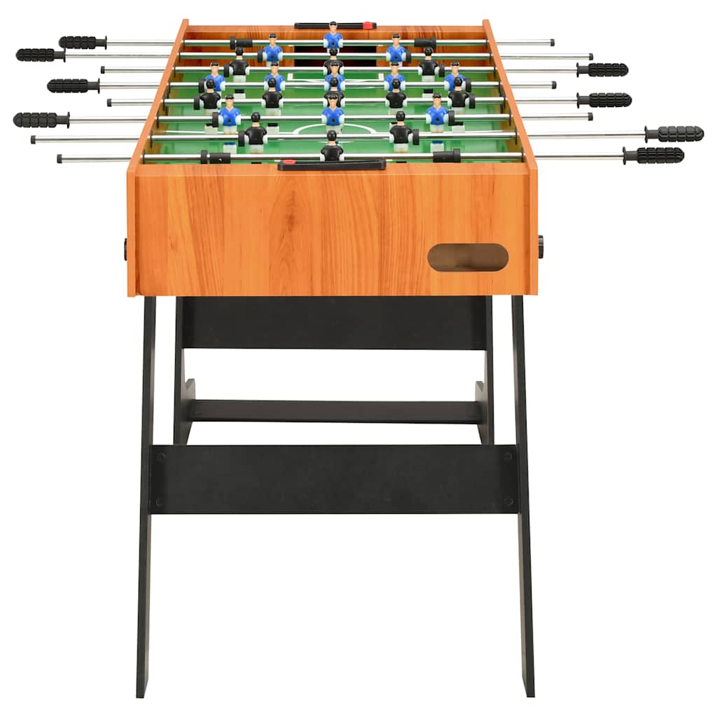 vidaXL Folding Football Table 121x61x80 cm Light Brown