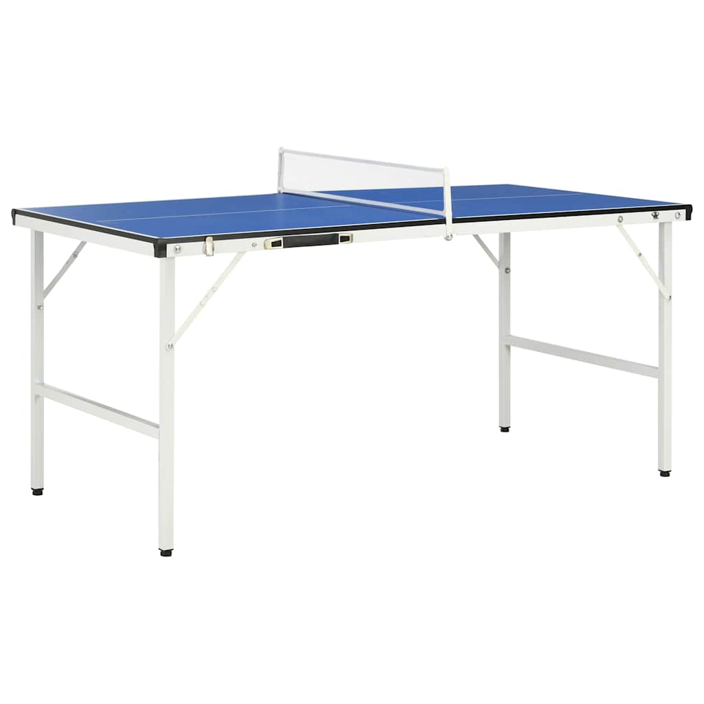 91946 vidaXL 5 Feet Ping Pong Table with Net 152x76x66 cm Blue