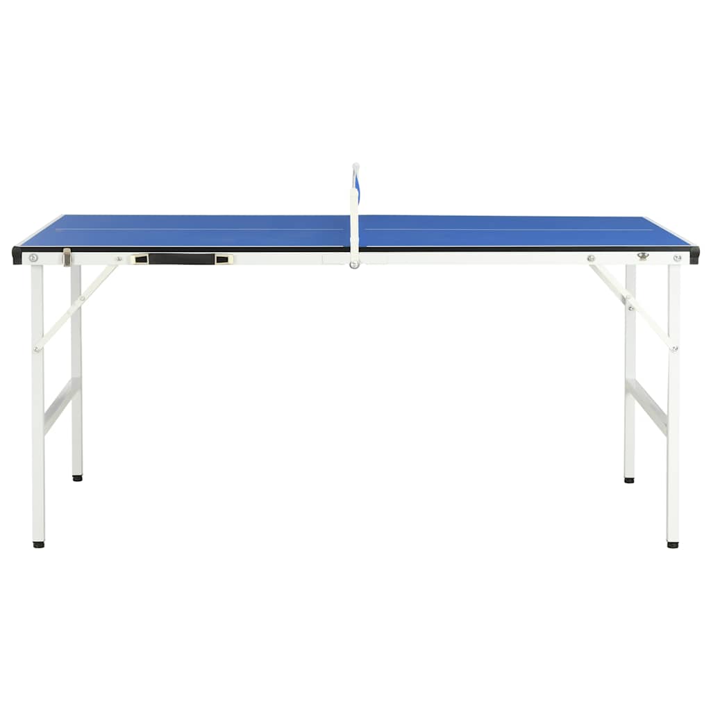 91946 vidaXL 5 Feet Ping Pong Table with Net 152x76x66 cm Blue