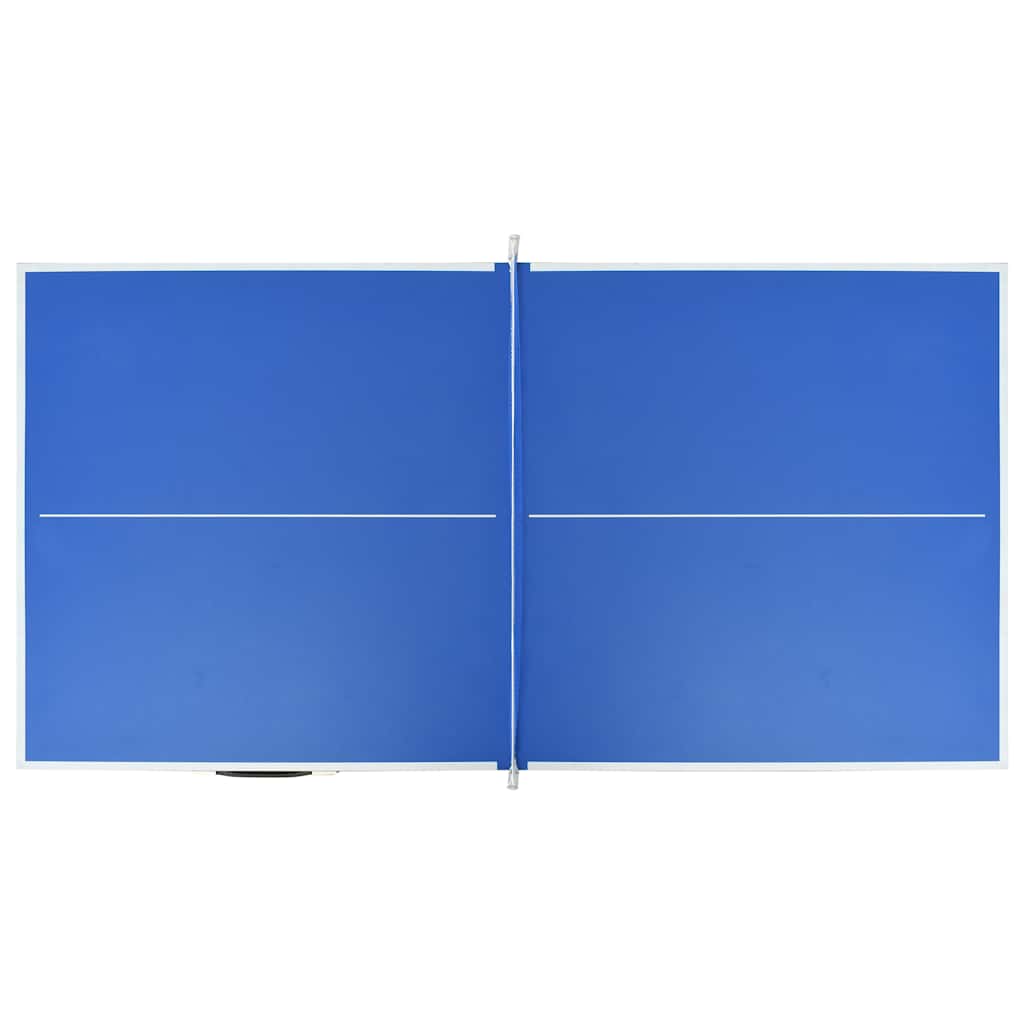91946 vidaXL 5 Feet Ping Pong Table with Net 152x76x66 cm Blue