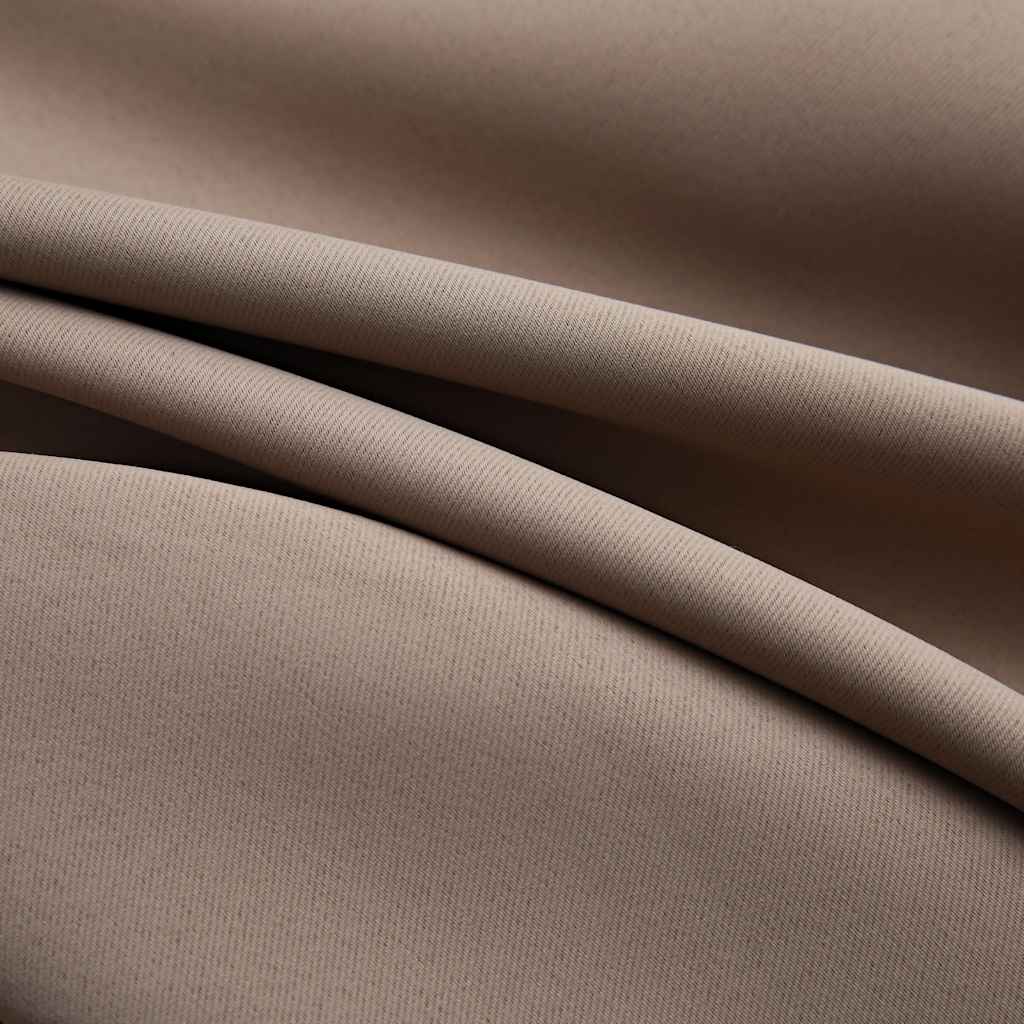 Blackout Curtains with Metal Rings 2 pcs Taupe 140x245 cm