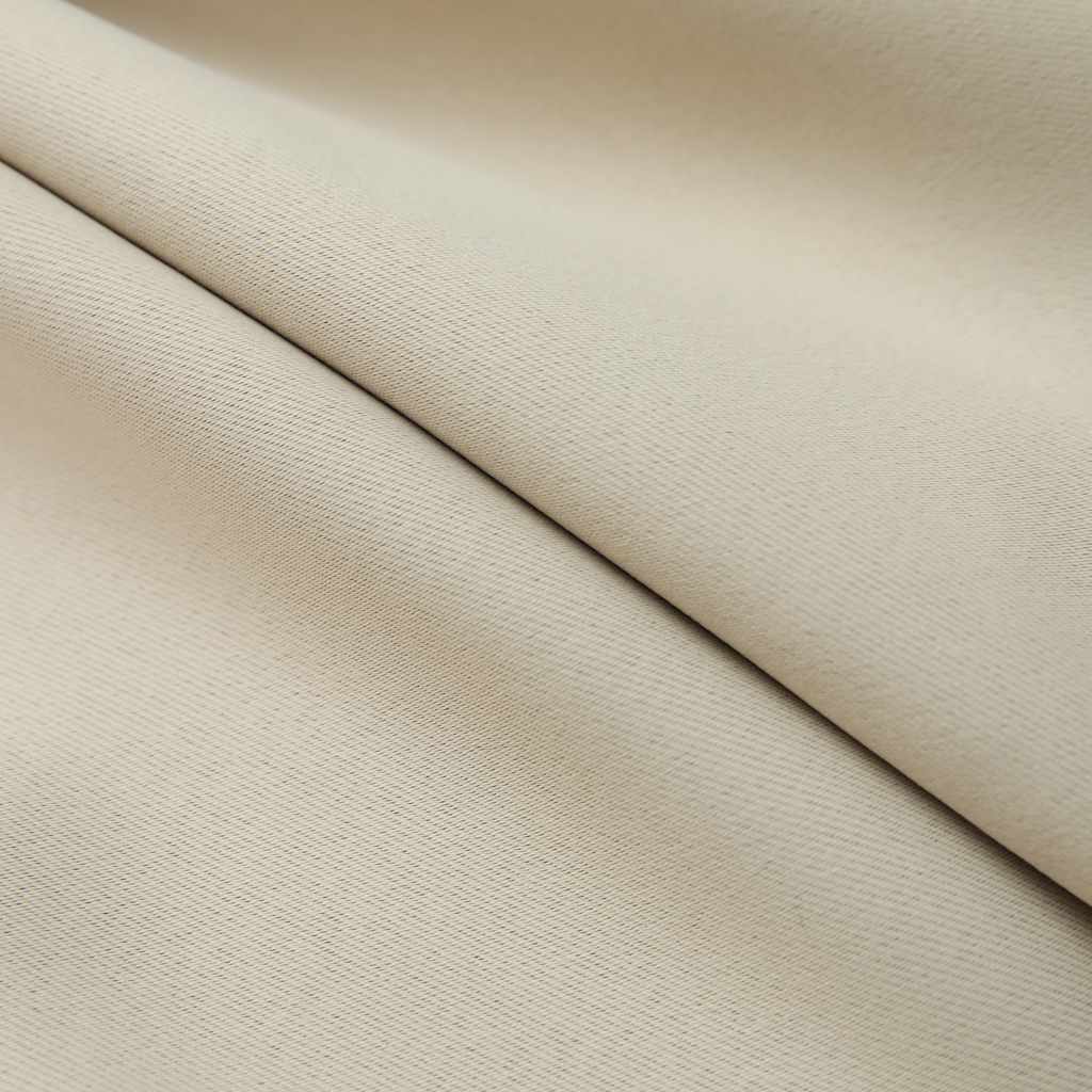 Blackout Curtains with Hooks 2 pcs Beige 140x245 cm