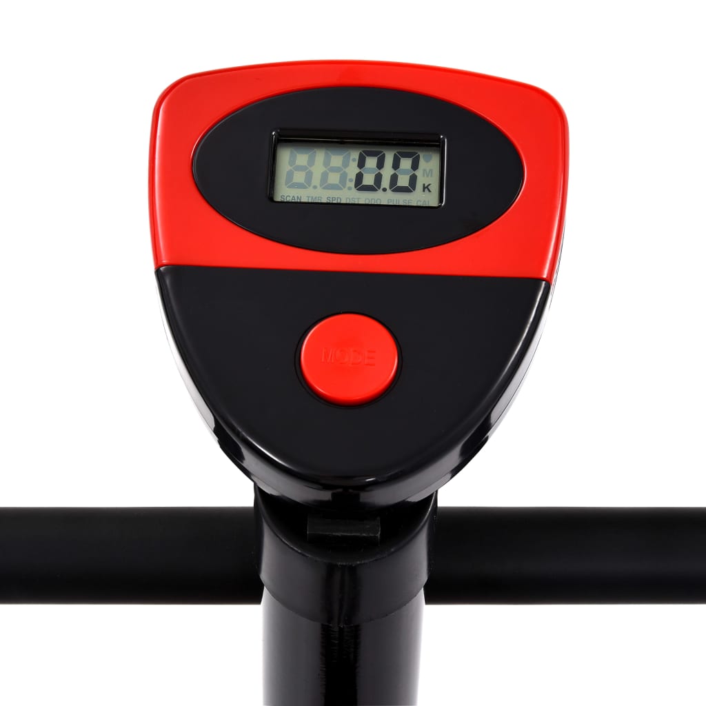 vidaXL Exercise Bike with Belt Resistance Red