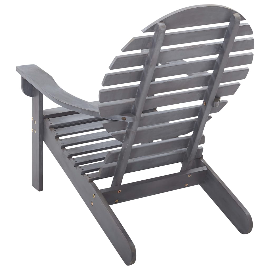 Garden Chair | Grey | Solid acacia wood | Light, easy to move