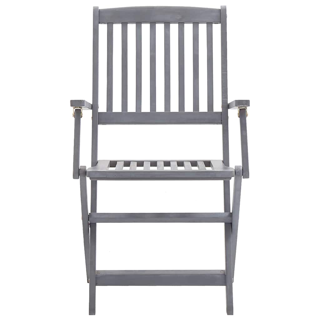 Folding Outdoor Chairs 4 pcs Solid Acacia Wood