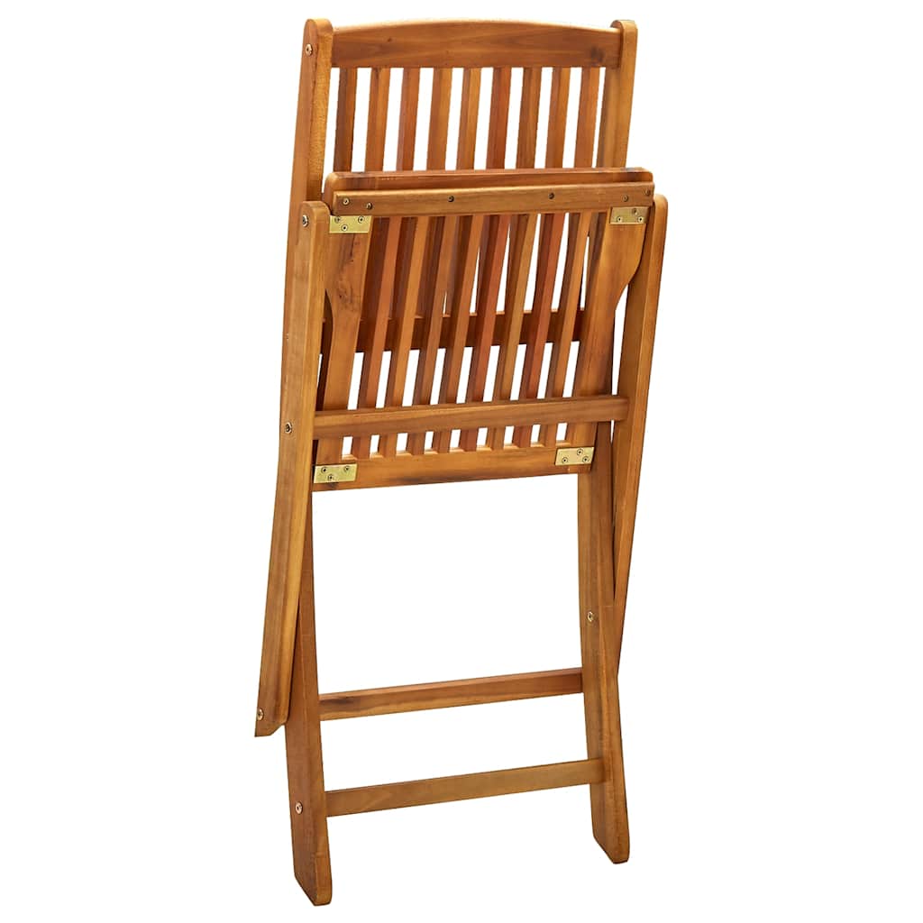 Outdoor Chair | Set of 4 | Natural | Solid Acacia wood | Standard
