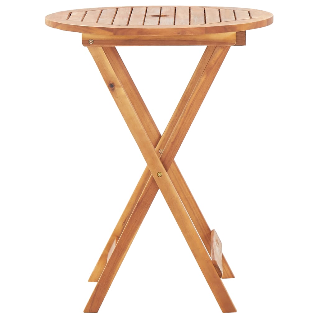 vidaXL Folding Garden Table 60x75 cm Solid Acacia Wood