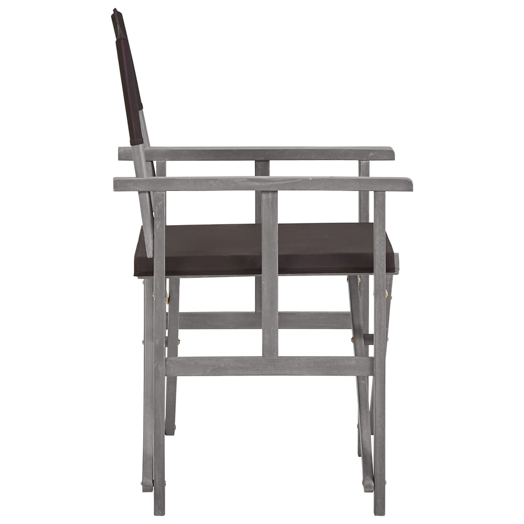 Director Chair | Set of 2 | Grey wash and black
