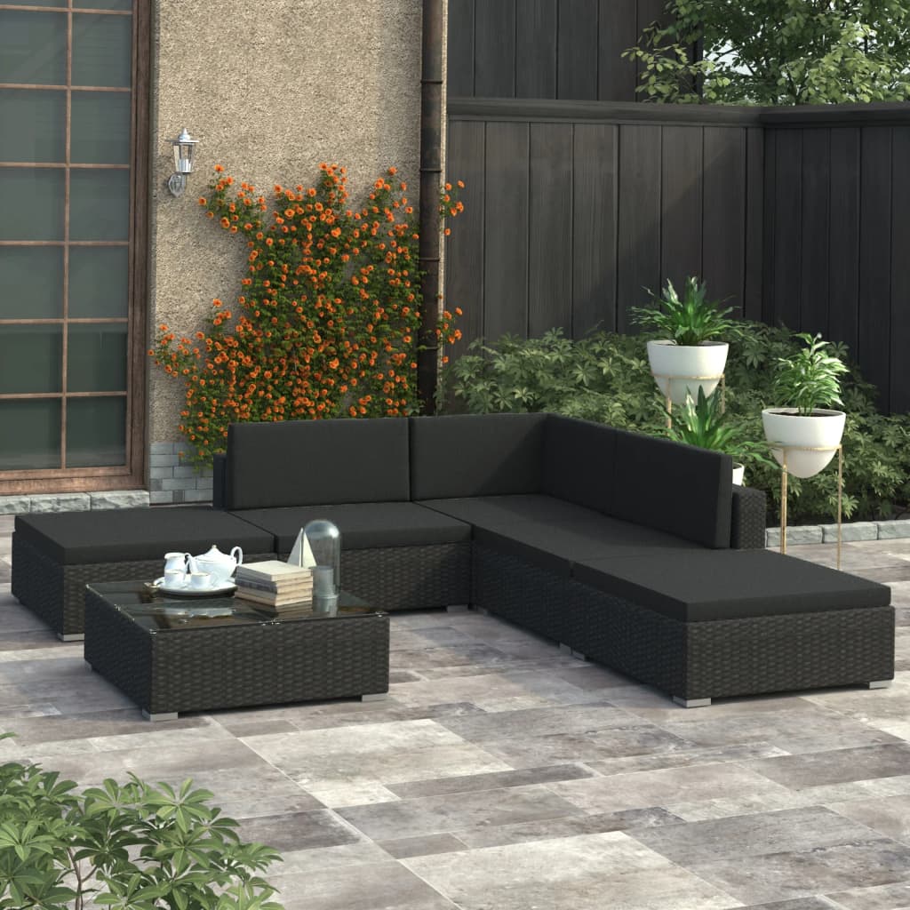 Garden Sofa Set | Black