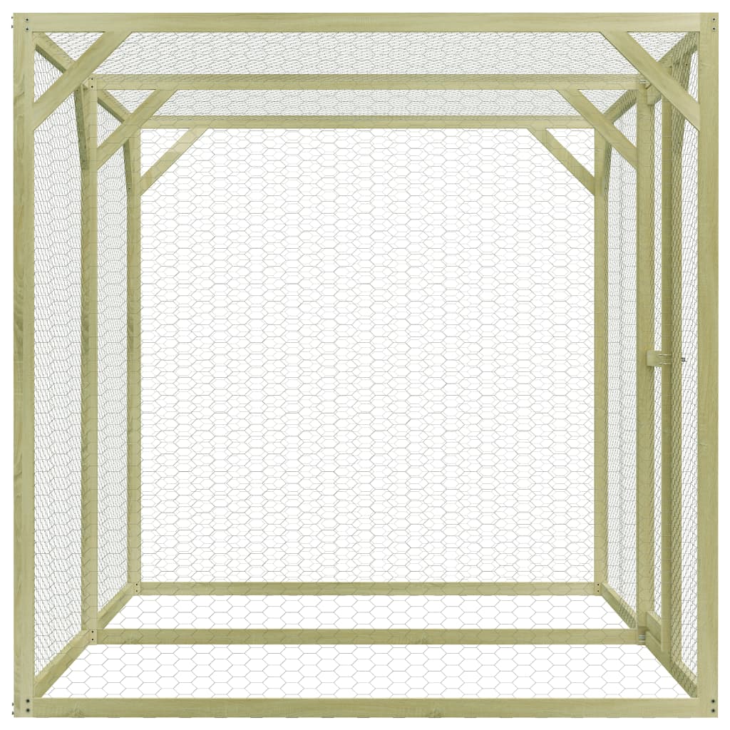 vidaXL Chicken Cage 1.5x3x1.5 m Impregnated Pinewood