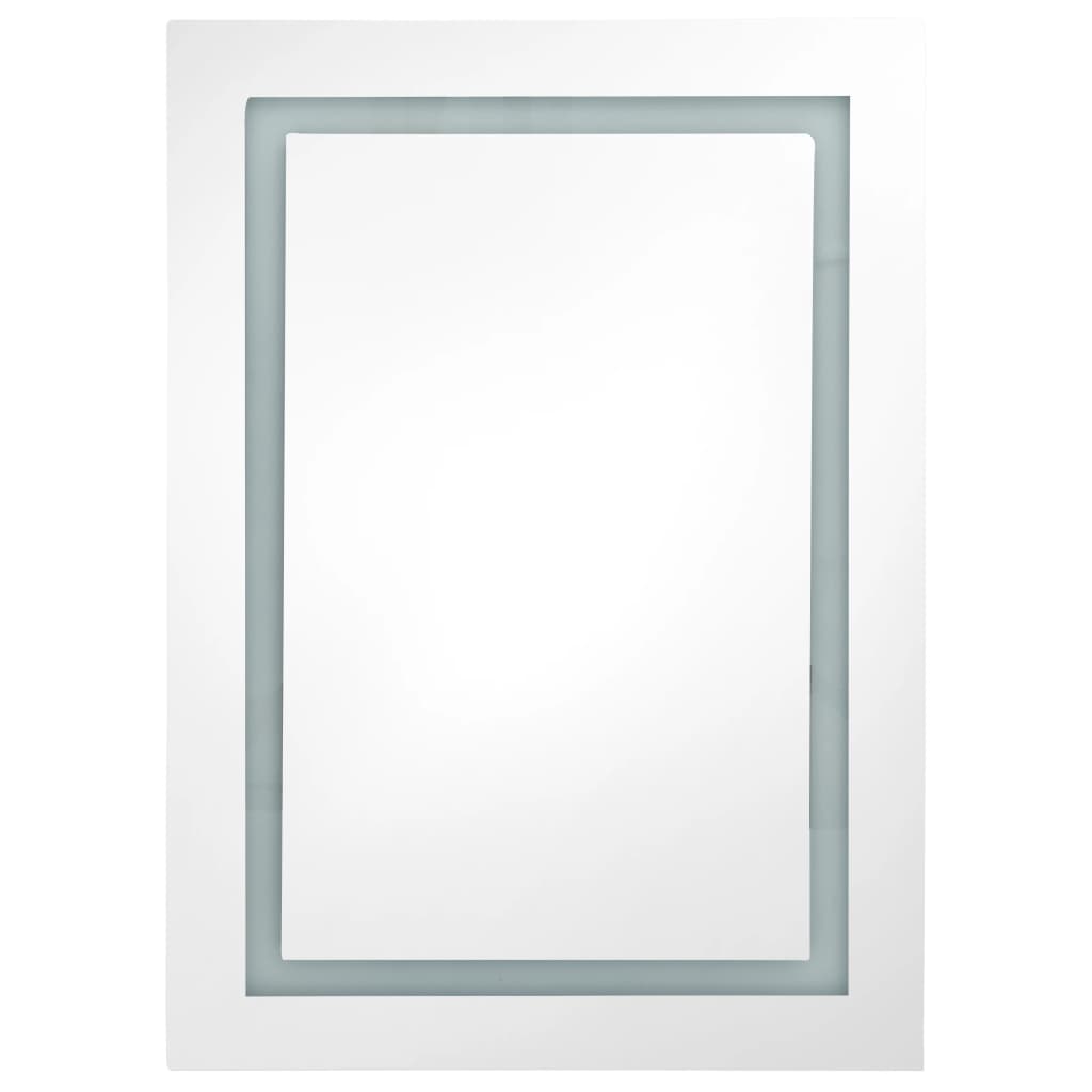 vidaXL LED Bathroom Mirror Cabinet 50x13x70 cm