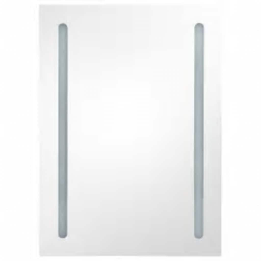 vidaXL LED Bathroom Mirror Cabinet 50x13x70 cm