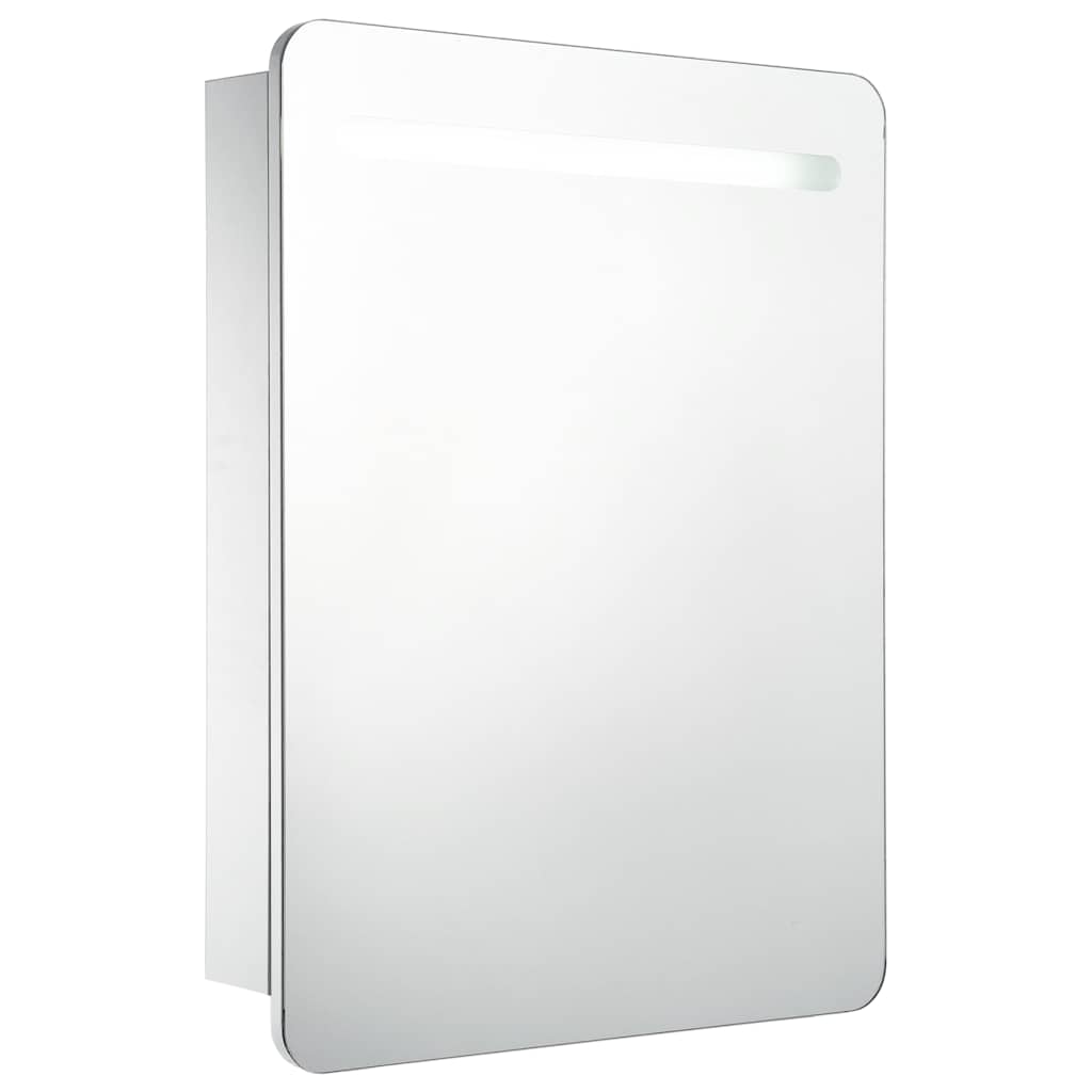 285118 vidaXL LED Bathroom Mirror Cabinet 60x11x80 cm