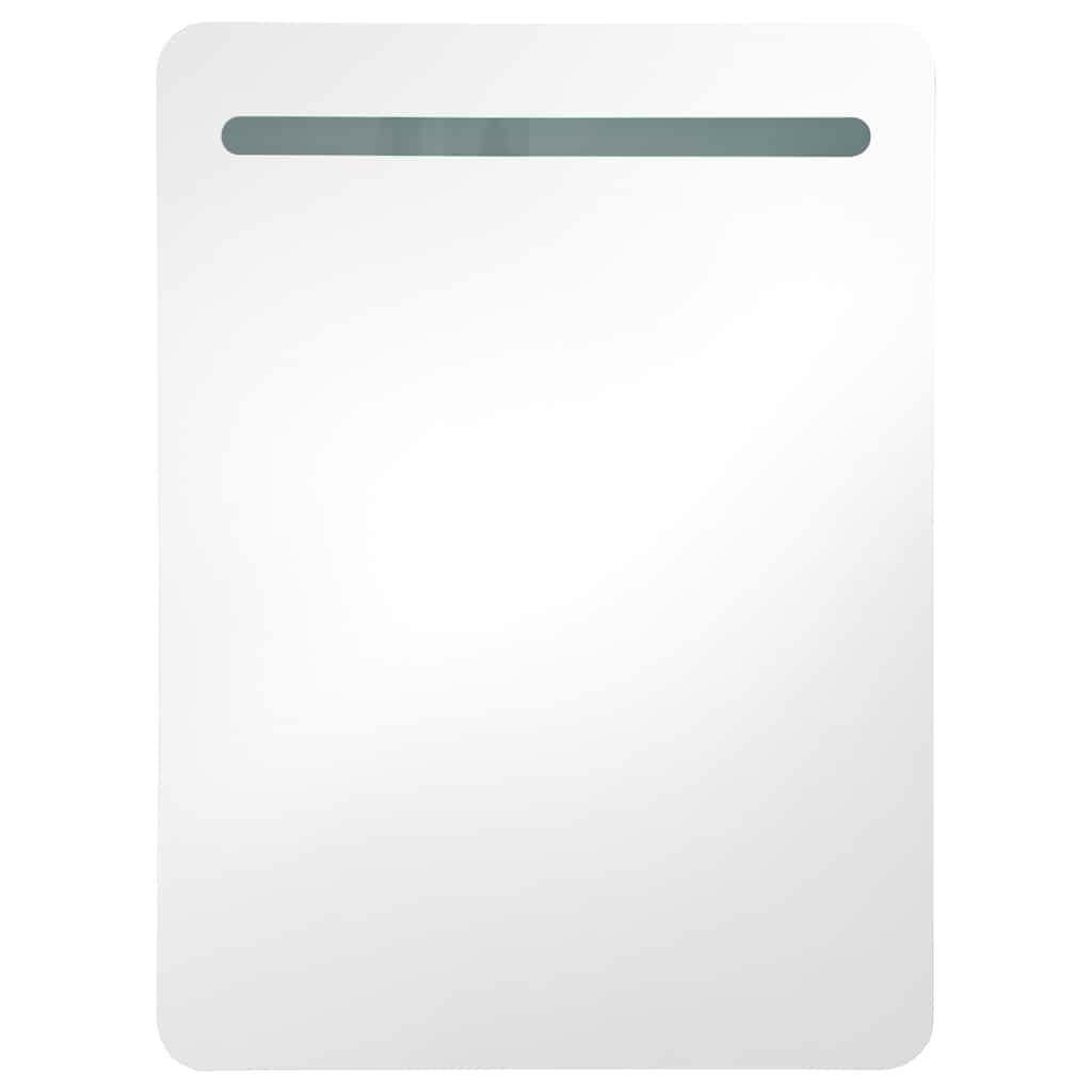 285118 vidaXL LED Bathroom Mirror Cabinet 60x11x80 cm