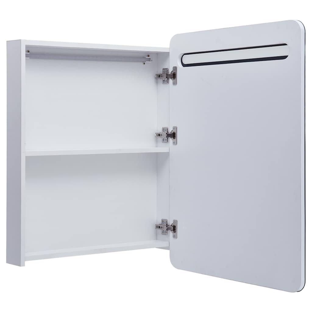 285118 vidaXL LED Bathroom Mirror Cabinet 60x11x80 cm