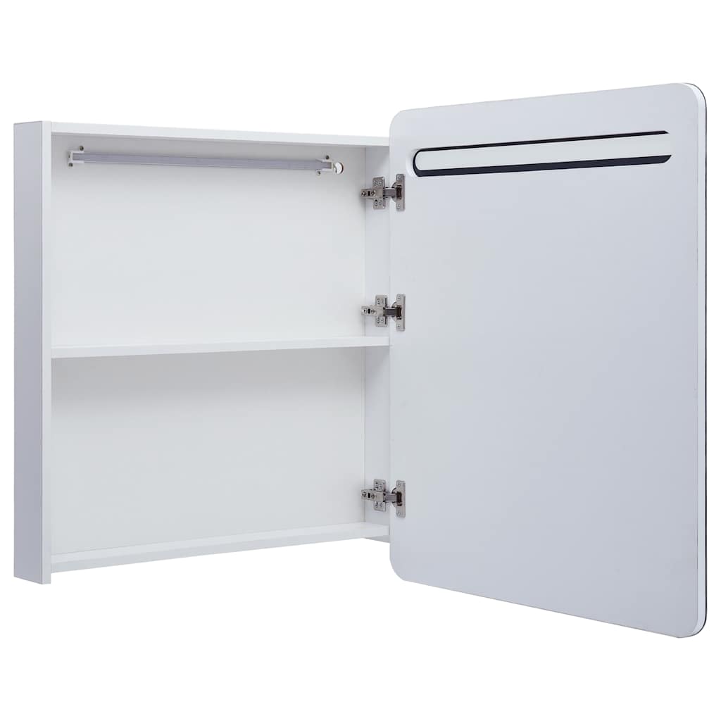 285119 vidaXL LED Bathroom Mirror Cabinet 68x9x80 cm
