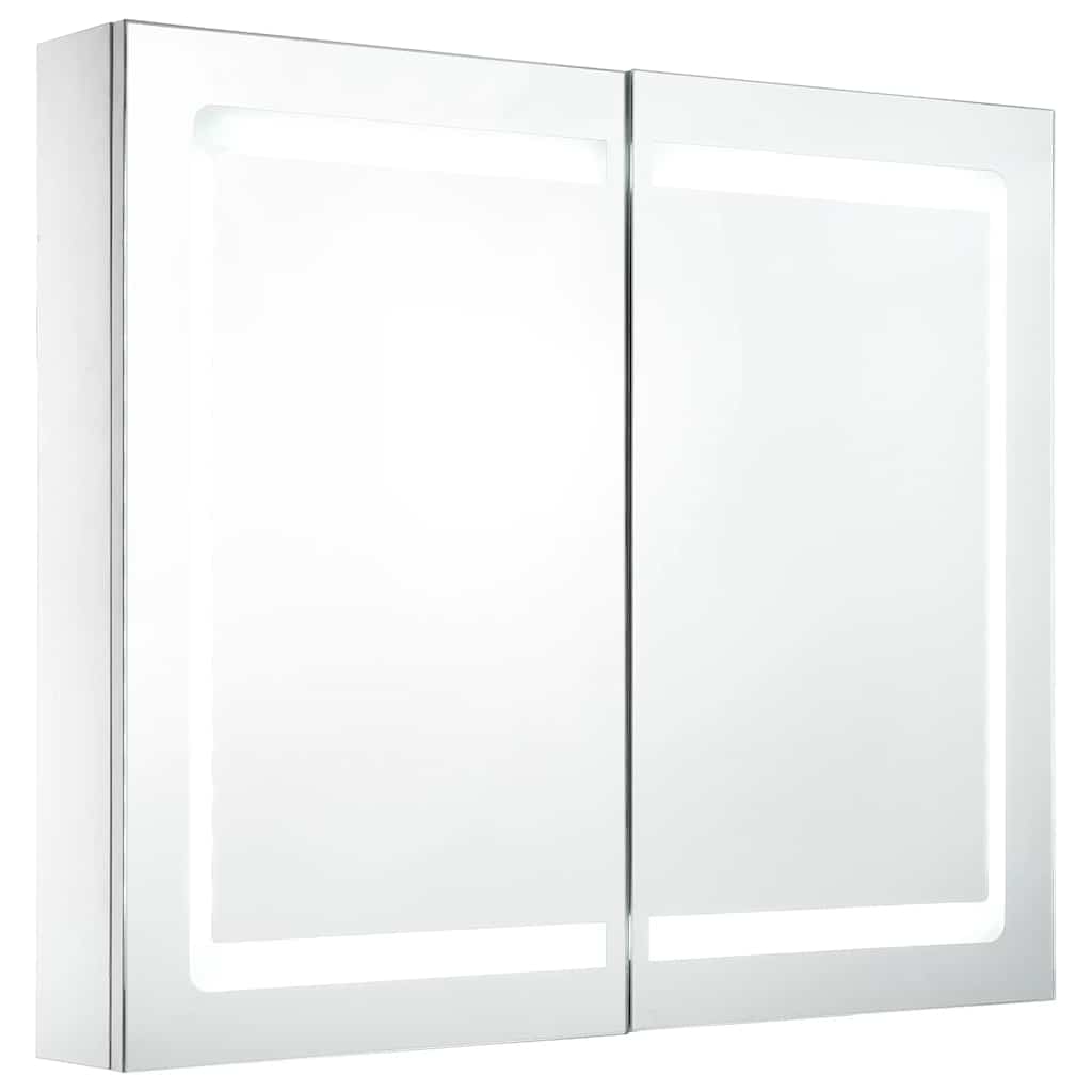 285123 vidaXL LED Bathroom Mirror Cabinet 80x12,2x68 cm