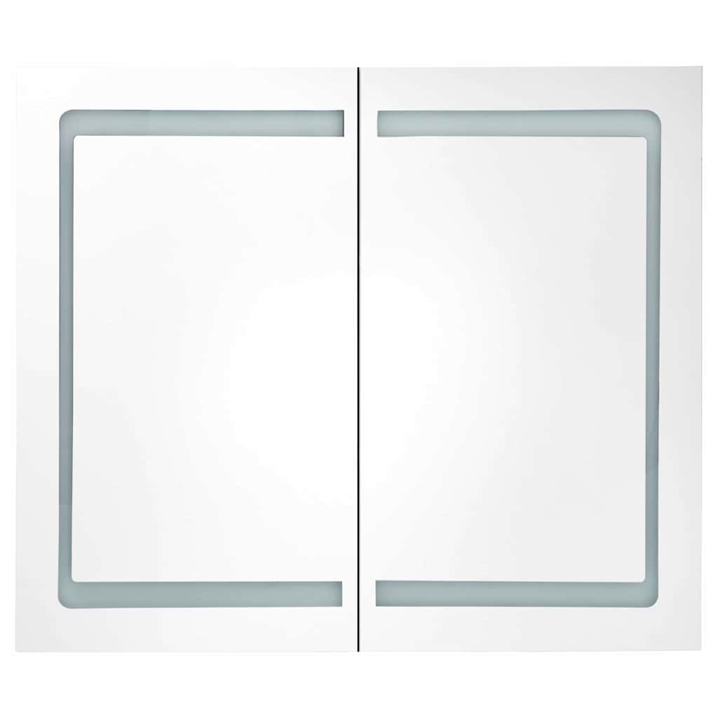 285123 vidaXL LED Bathroom Mirror Cabinet 80x12,2x68 cm