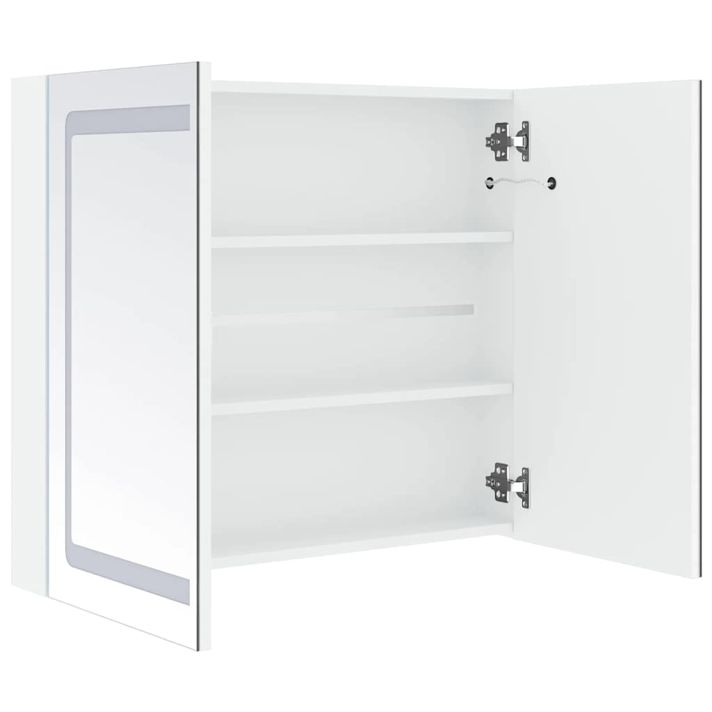 285123 vidaXL LED Bathroom Mirror Cabinet 80x12,2x68 cm