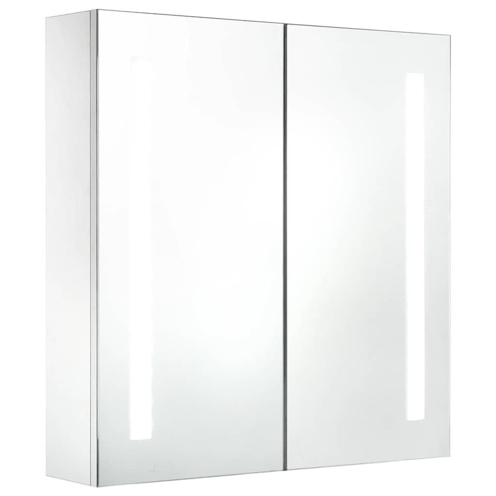285125 vidaXL LED Bathroom Mirror Cabinet 60x14x62 cm