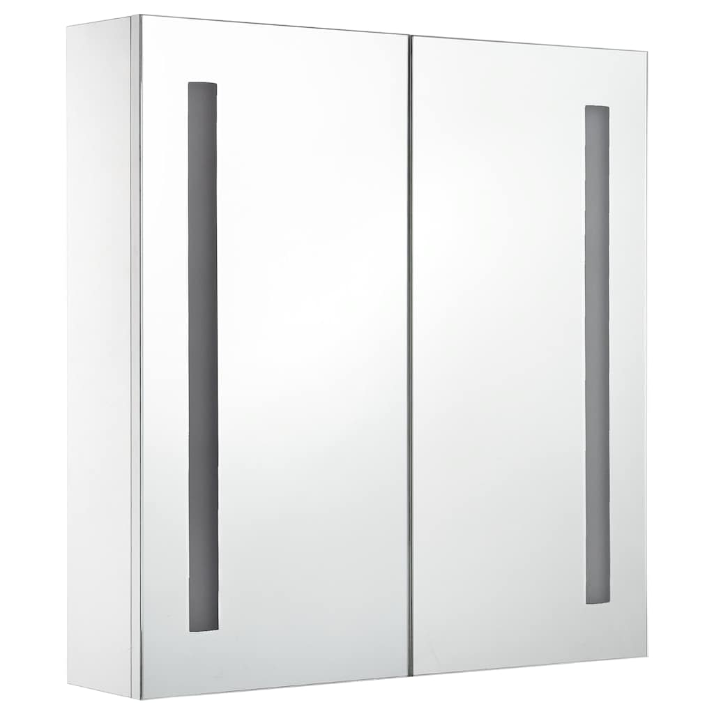 285125 vidaXL LED Bathroom Mirror Cabinet 60x14x62 cm