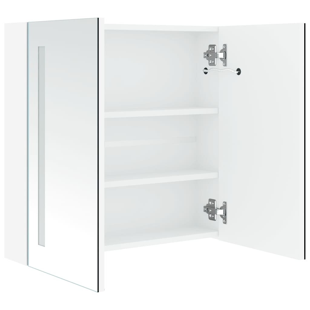 285125 vidaXL LED Bathroom Mirror Cabinet 60x14x62 cm
