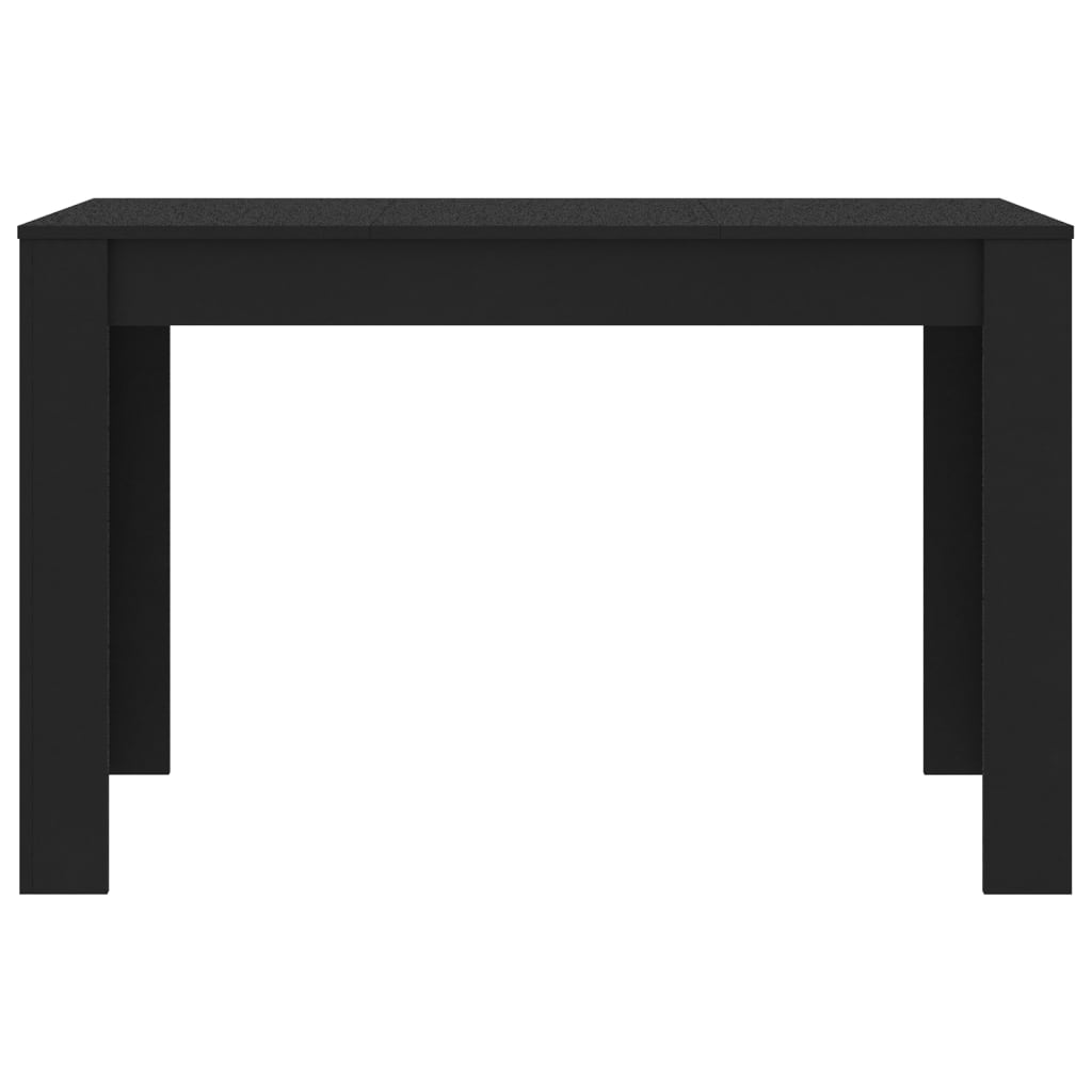 vidaXL Dining Table Black 120x60x76 cm Engineered Wood