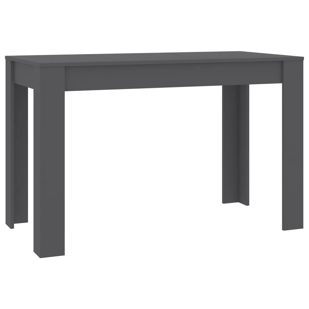 vidaXL Dining Table Grey 120x60x76 cm Engineered Wood