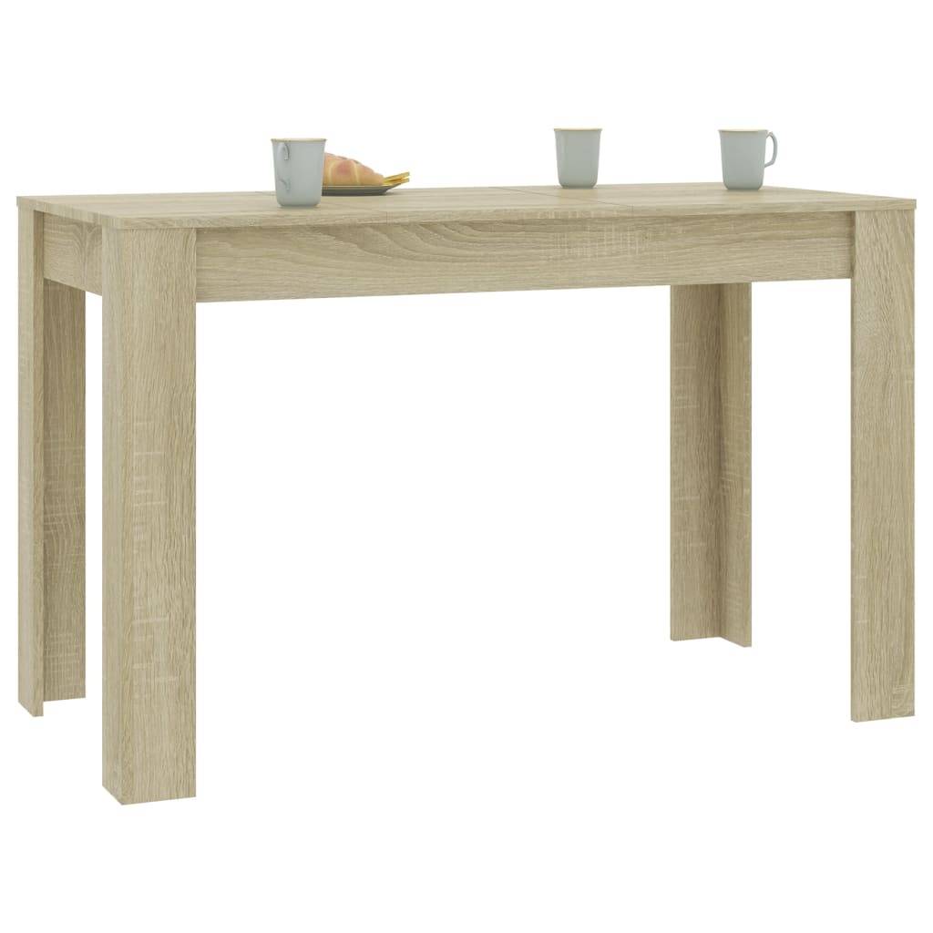 vidaXL Dining Table Sonoma Oak 120x60x76 cm Engineered Wood