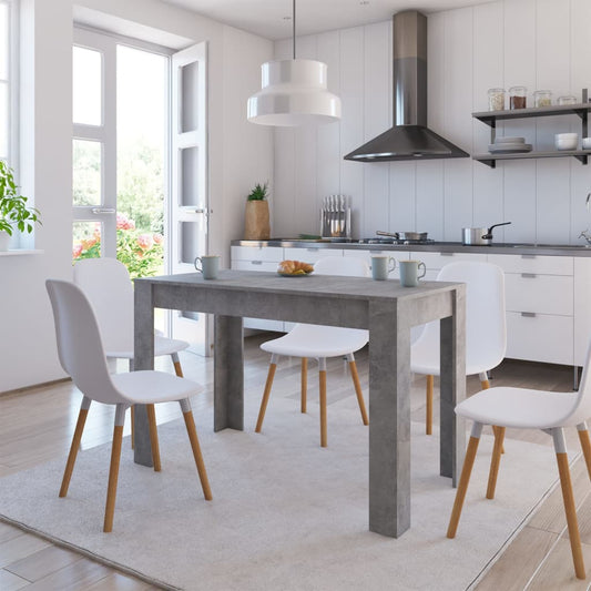 vidaXL Dining Table Concrete Grey 120x60x76 cm Engineered Wood