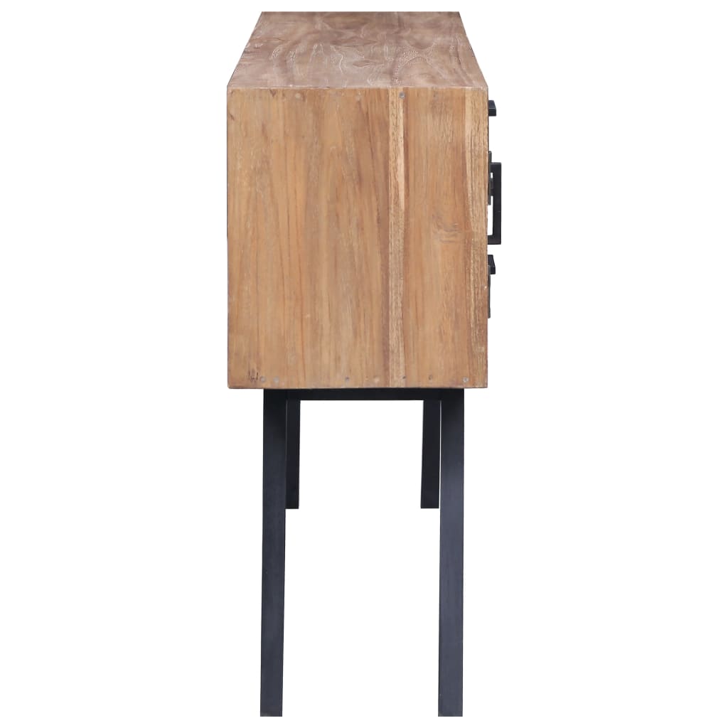 Side Cabinet 110x30x75 cm Solid Teak