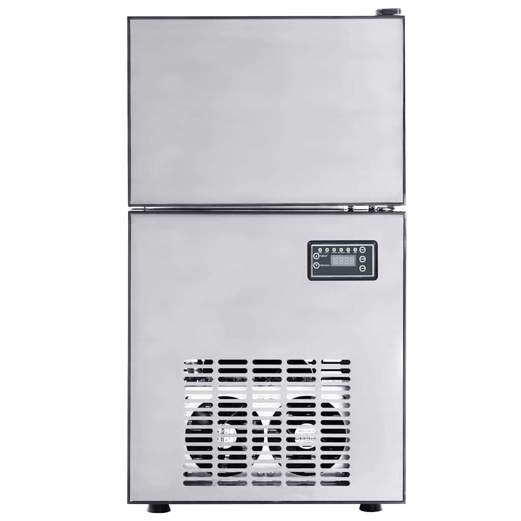 Ice Cube Maker with Door Silver 43 x 40 x 71 cm Stainless Steel