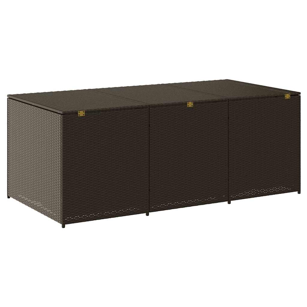 Storage Chest | Brown | Poly Rattan | Large | Garden Storage Box