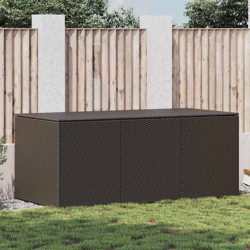 Storage Chest | Brown | Poly Rattan | Large | Garden Storage Box