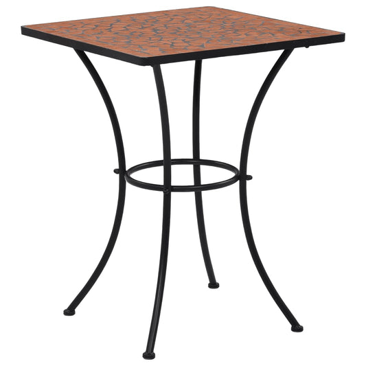 vidaXL Mosaic Bistro Table Terracotta 60 cm Ceramic