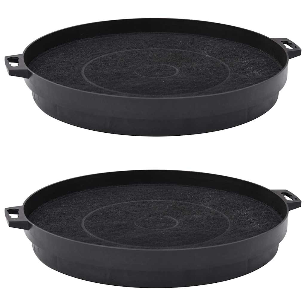 180082 vidaXL Range Hood Charcoal Filters 2 pcs 210 mm
