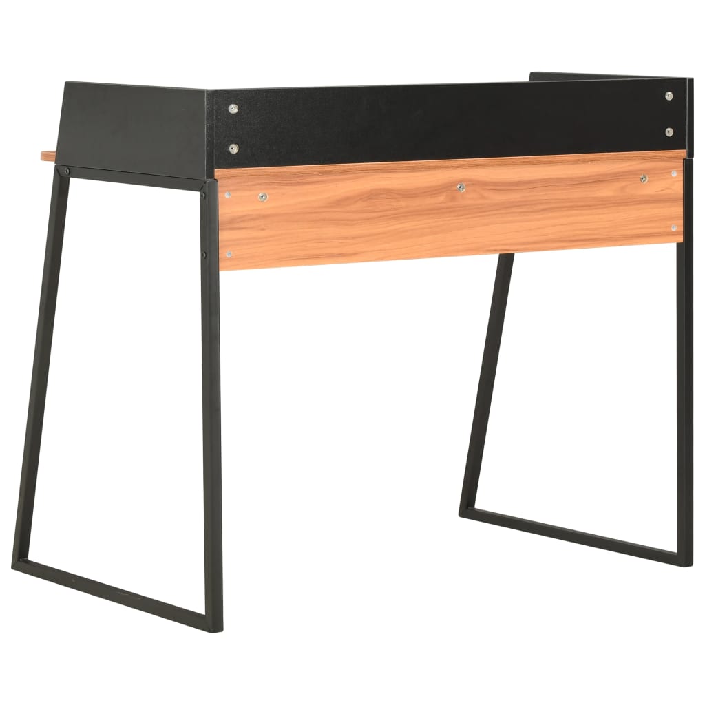 vidaXL Desk Black and Brown 90x60x88 cm