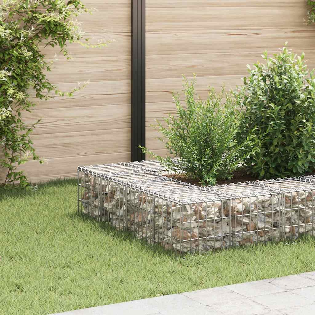 vidaXL Cube Gabion Raised Bed Steel Wire 30x30x30 cm