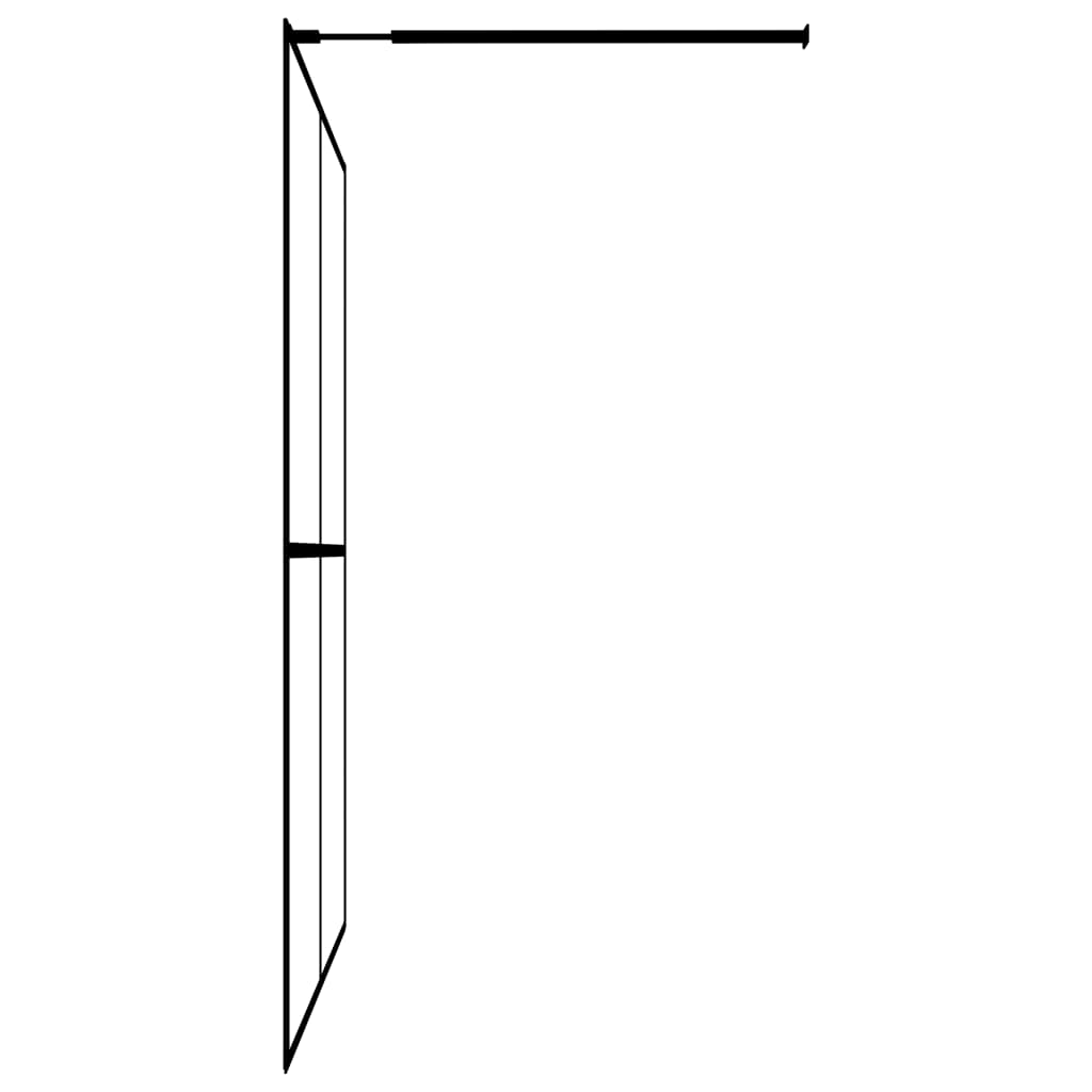 Walk-in Shower Screen Frosted Tempered Glass 118x190 cm