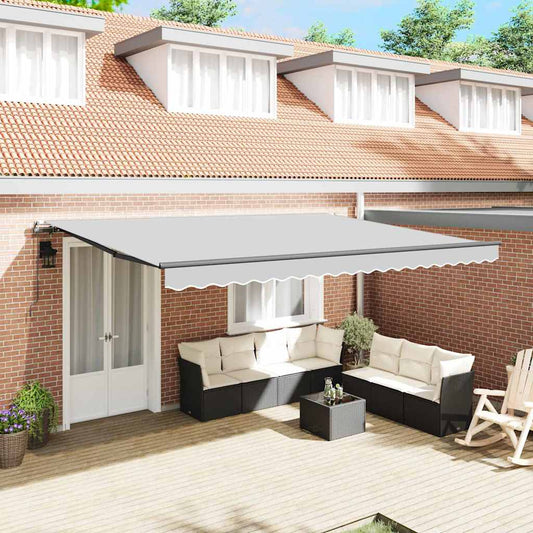 Awning Manual Anthracite 4.5 x 2.5 m Metal