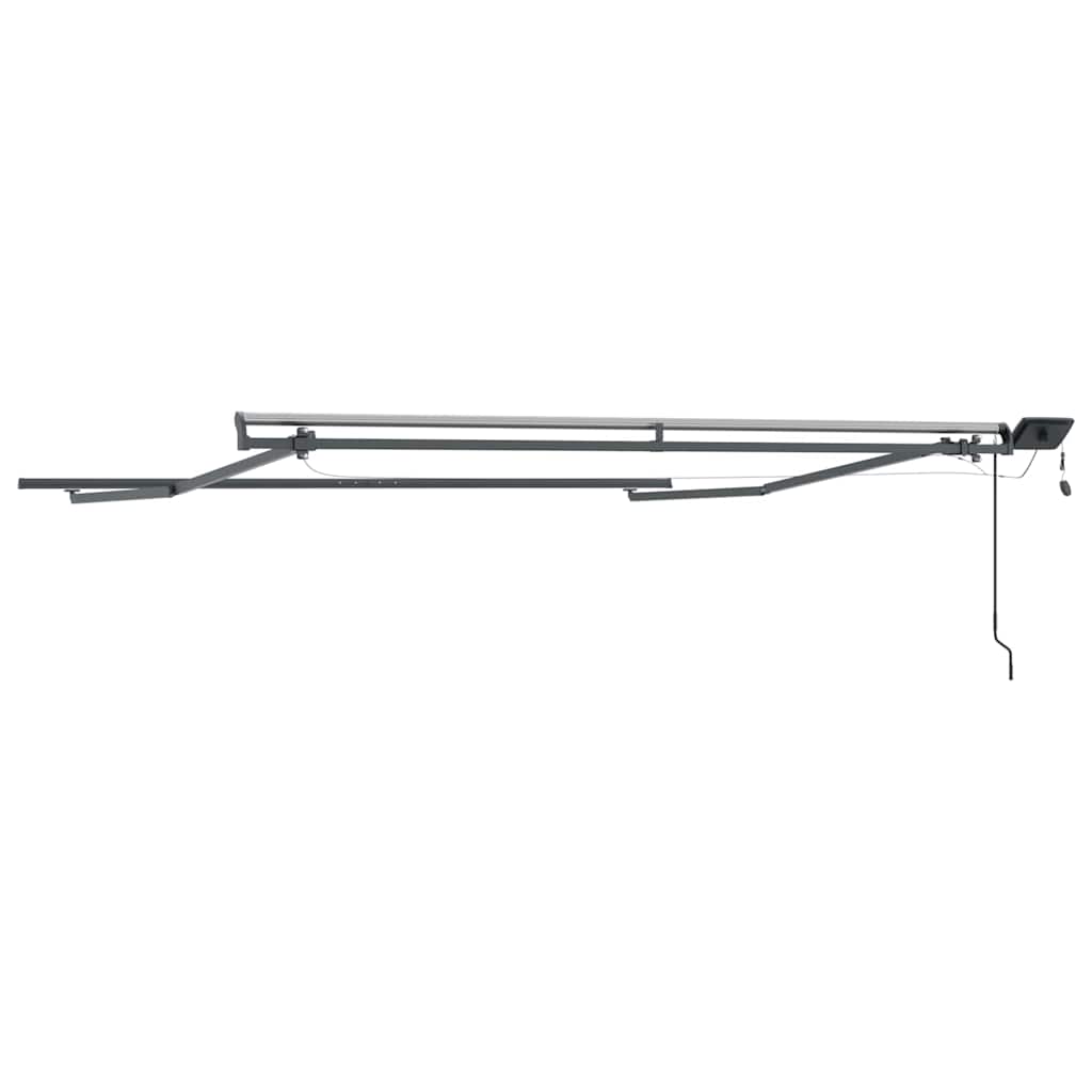 Awning Frame with Manual Anthracite 3 x 2.5 m Aluminium