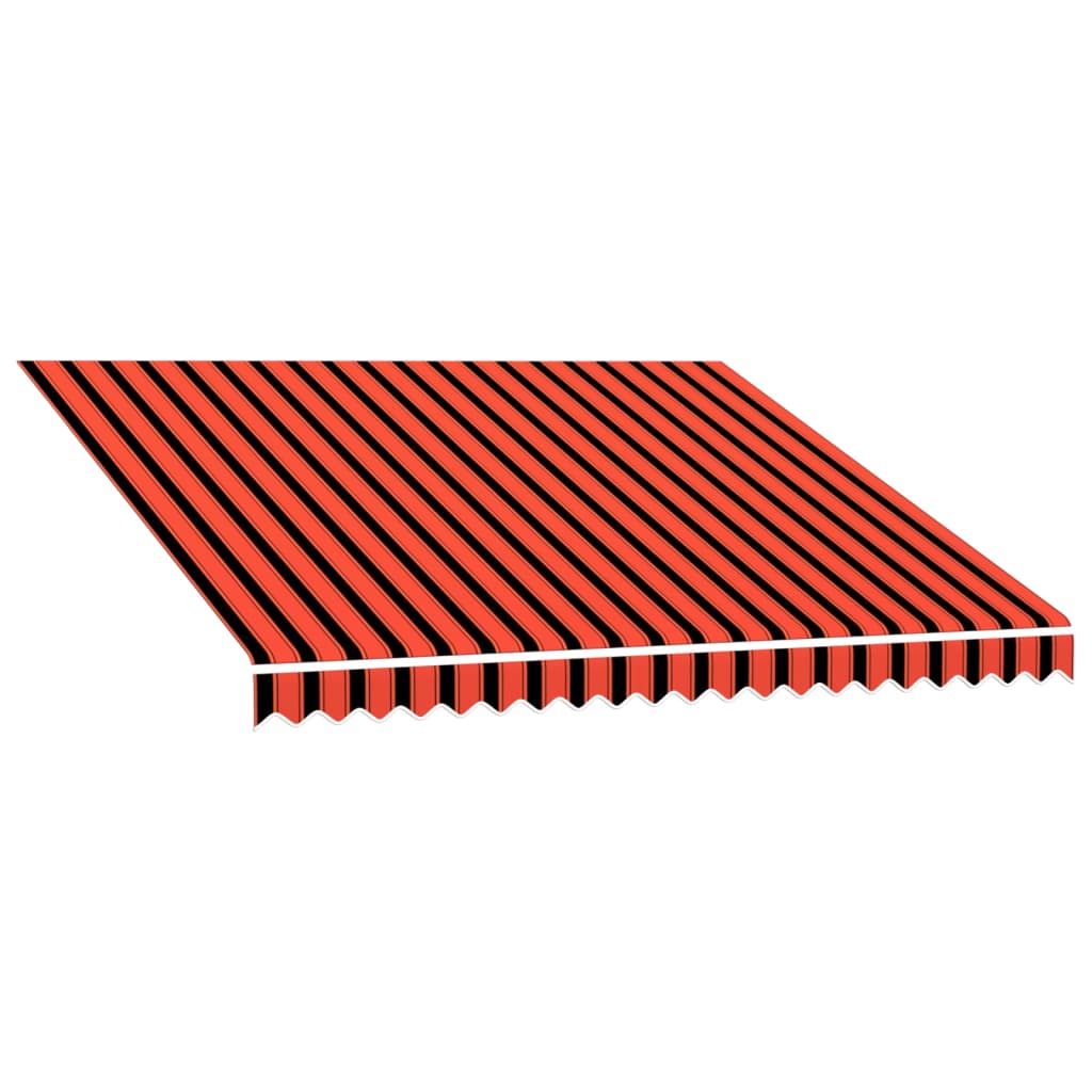 Awning Top Sunshade Canvas Orange and Brown 3x2.5 m