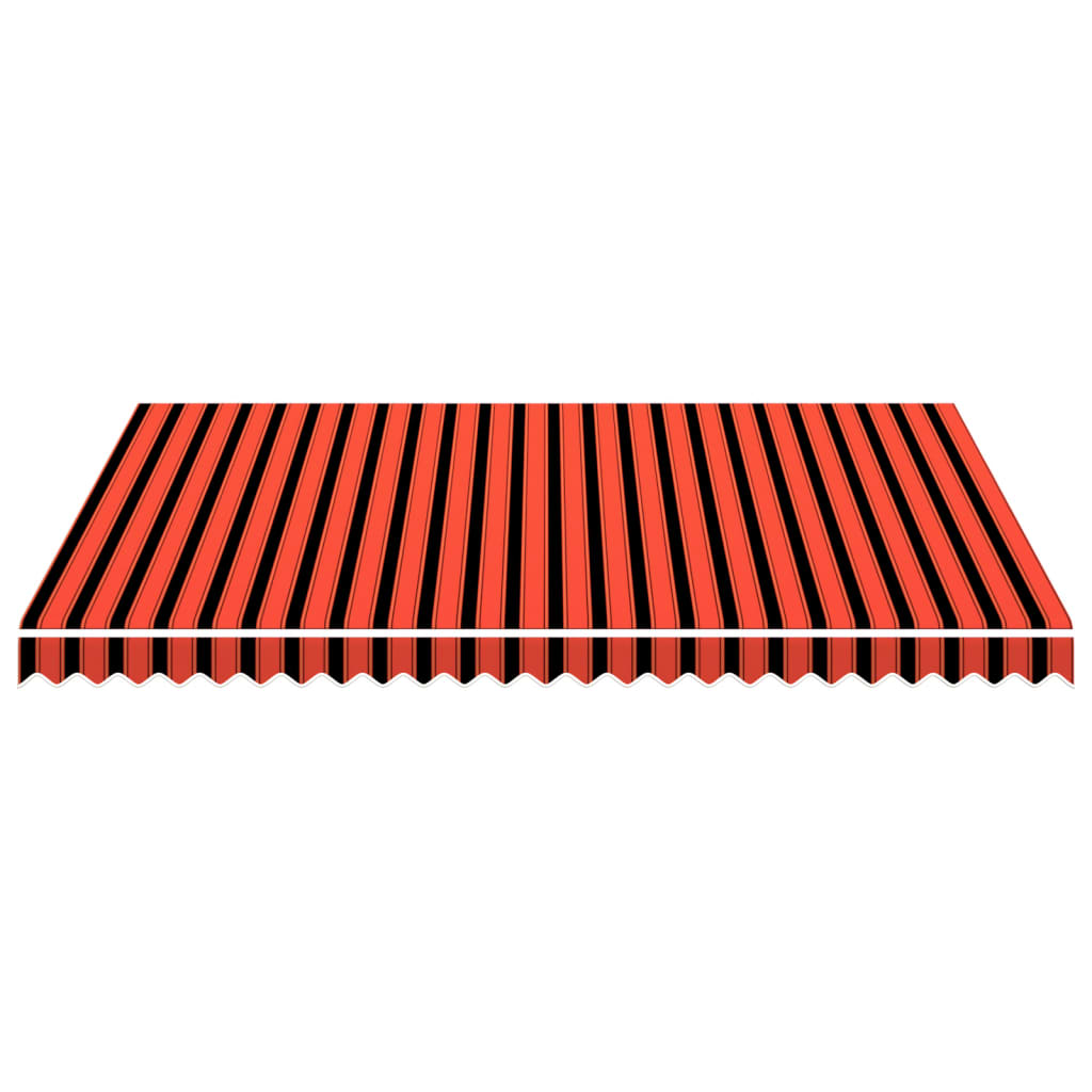 Awning Top Sunshade Canvas Orange and Brown 3.5x2.5 m