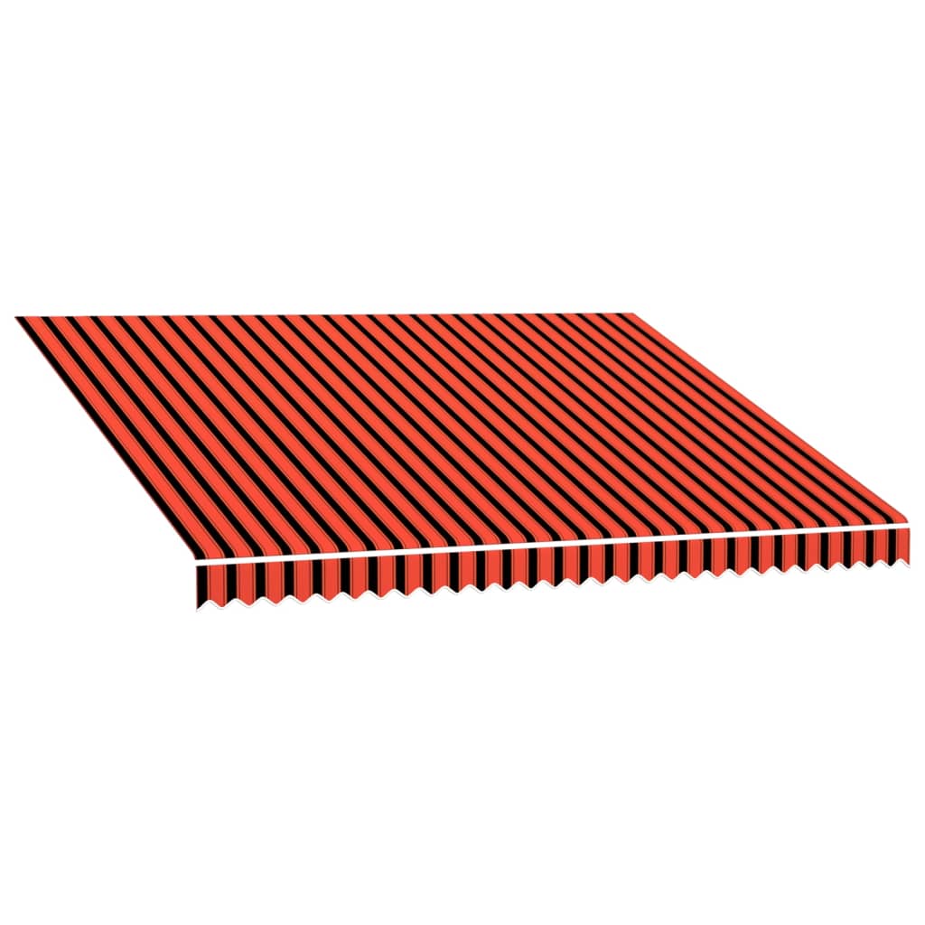 Awning Top Sunshade Canvas Orange and Brown 4x3 m