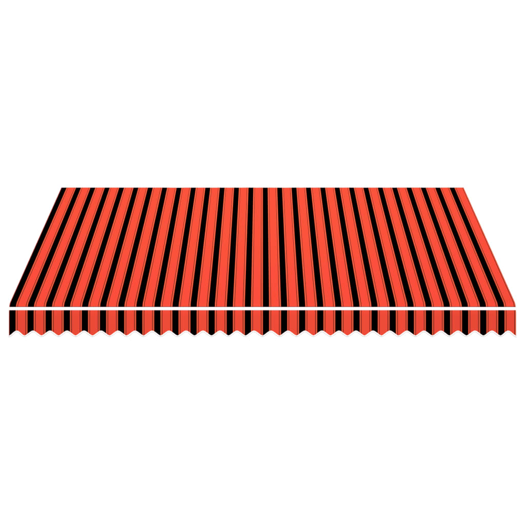 Awning Top Sunshade Canvas Orange and Brown 4x3 m