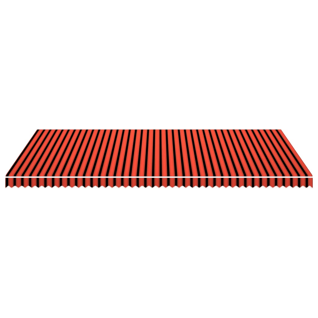 Awning Top Sunshade Canvas Orange and Brown 6x3 m