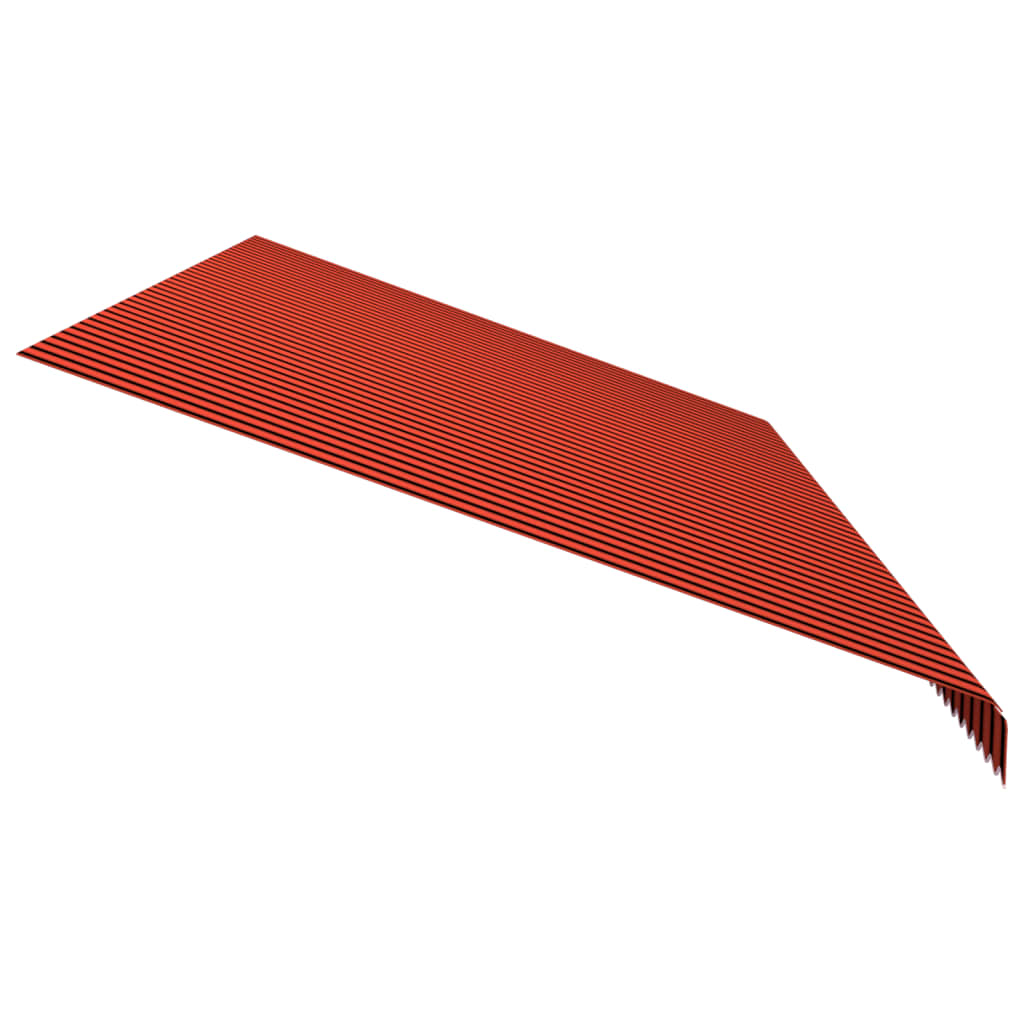 Awning Top Sunshade Canvas Orange and Brown 6x3 m