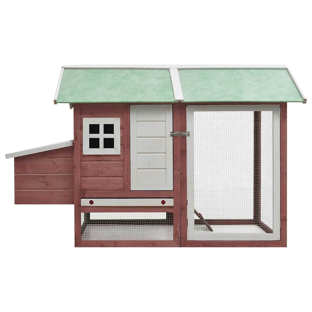 Chicken Cage Mocha 170x81x110 cm Solid Pine & Fir Wood